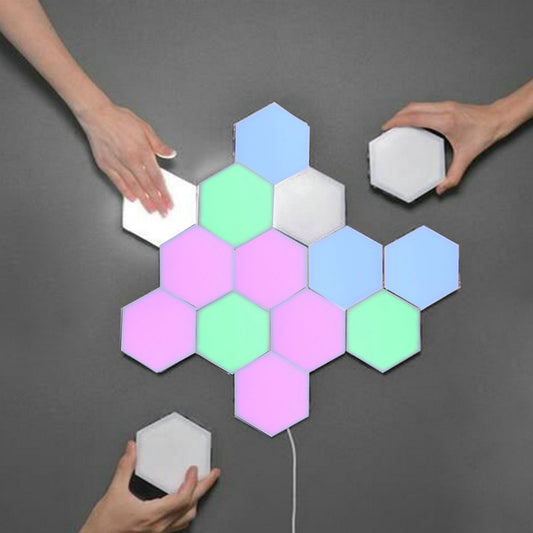 Hexagon Honeycomb Tile Quantum Touch Lights