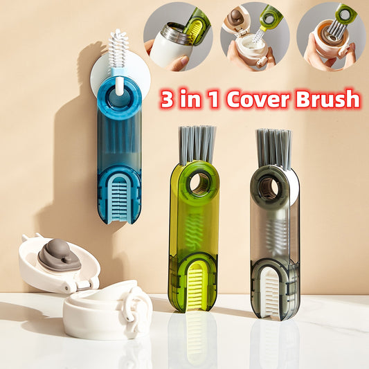 3 In 1 Tiny Bottle Cup Cover Brush Straw Cleaner